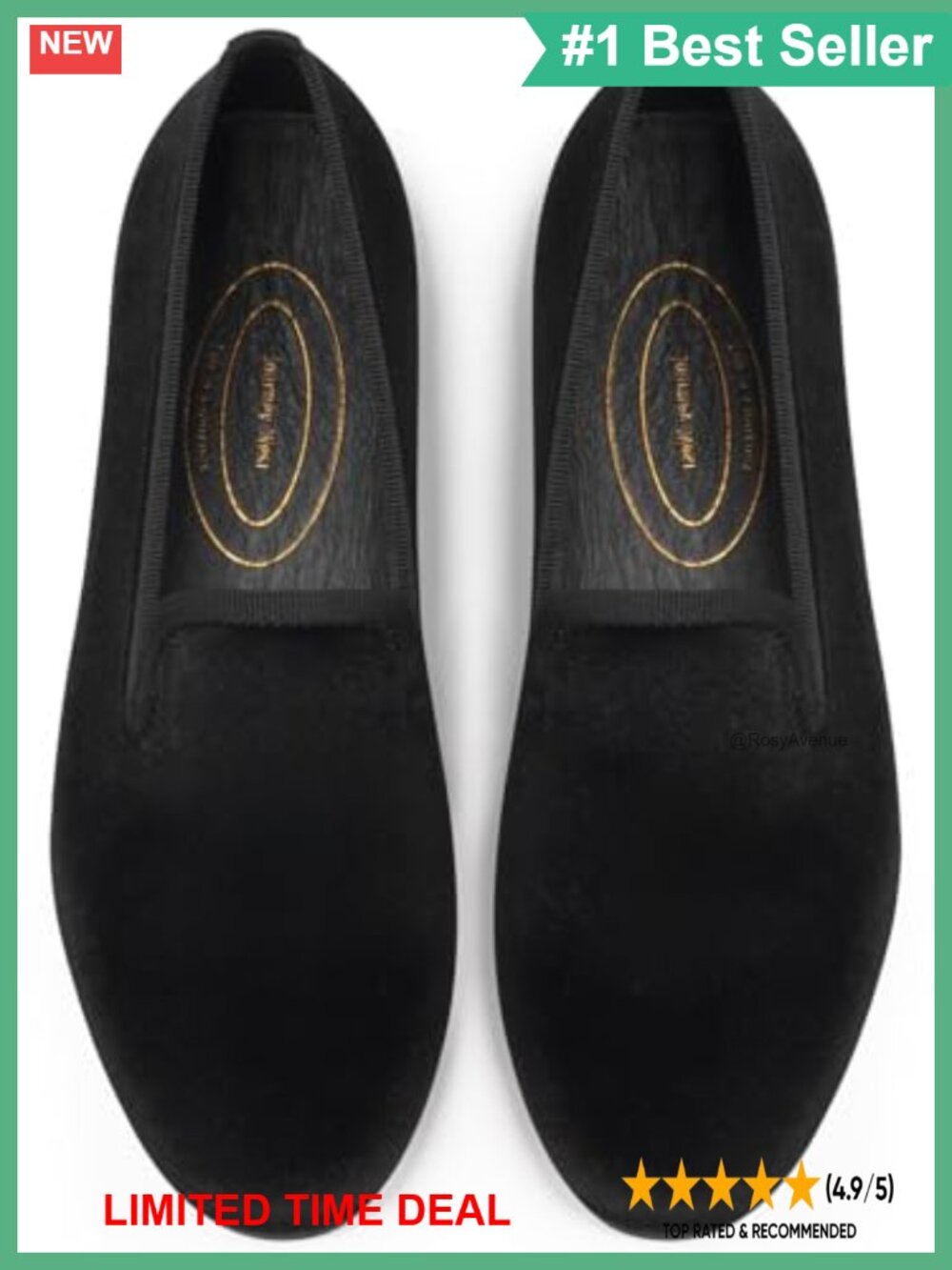 Embroidered Velvet Loafer Flat Goat Leather Insole Slip-On
